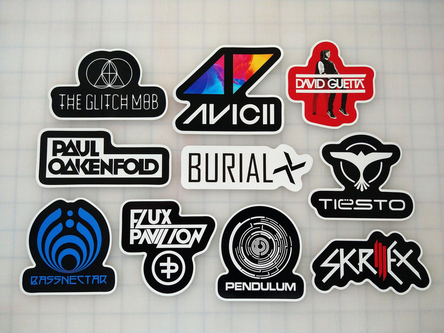 Electronic / Dance / EDM /DNB Sticker Pack (10 Stickers) Set 3