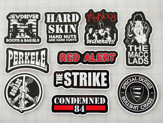 Oi! Street Punk Sticker Pack (10 Stickers) SET 3