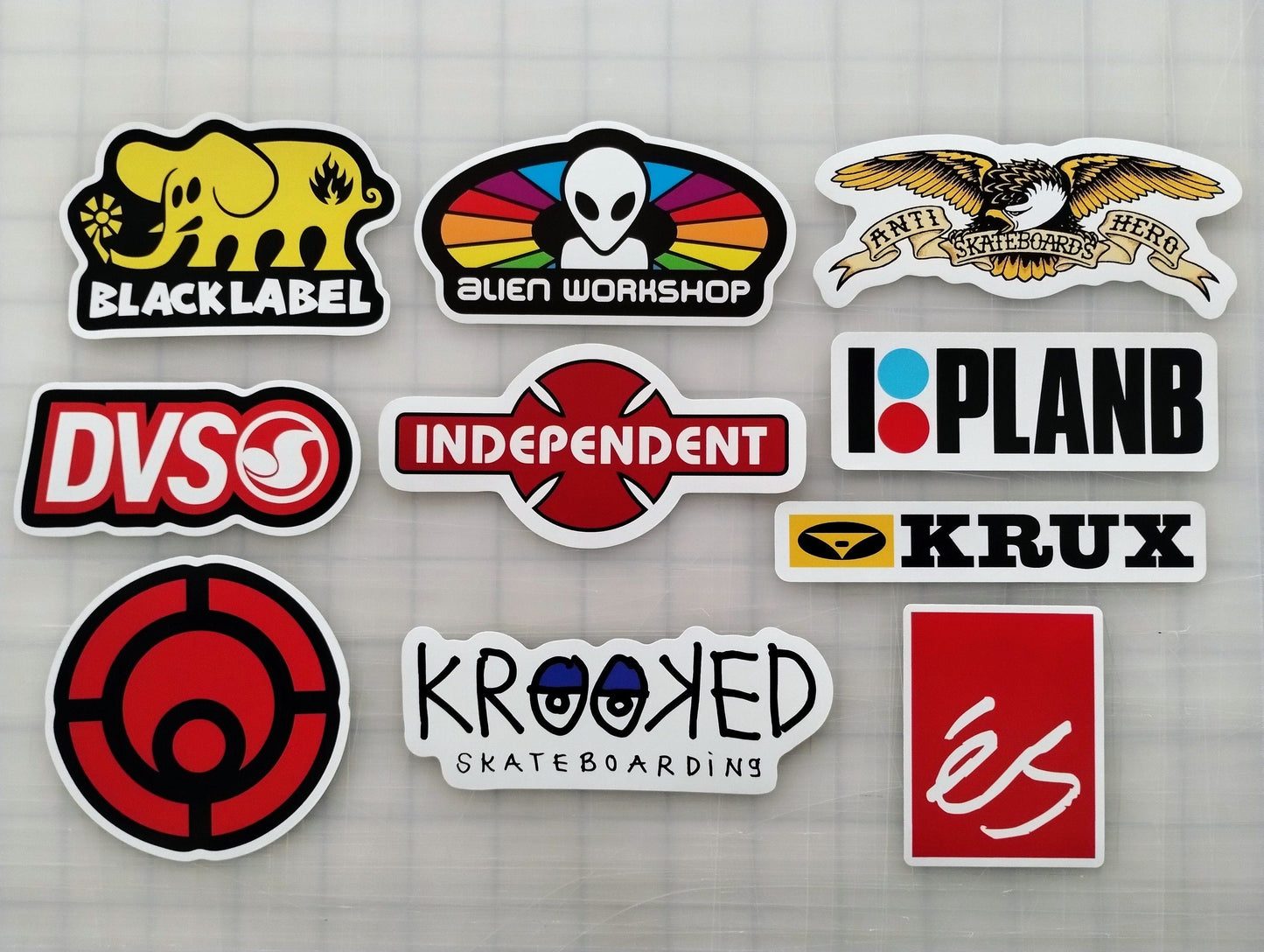Skateboard Sticker Pack (10 Stickers) SET 7