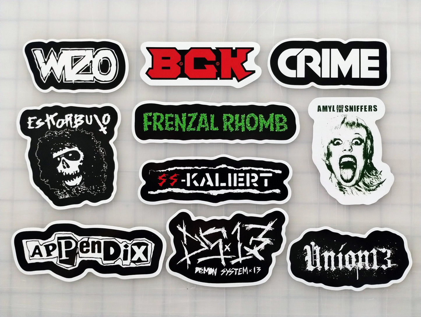 Punk Sticker Pack (10 Stickers) SET 10