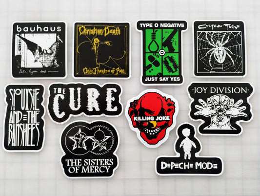 Goth / Gothic Sticker Pack (10 Stickers) SET 3