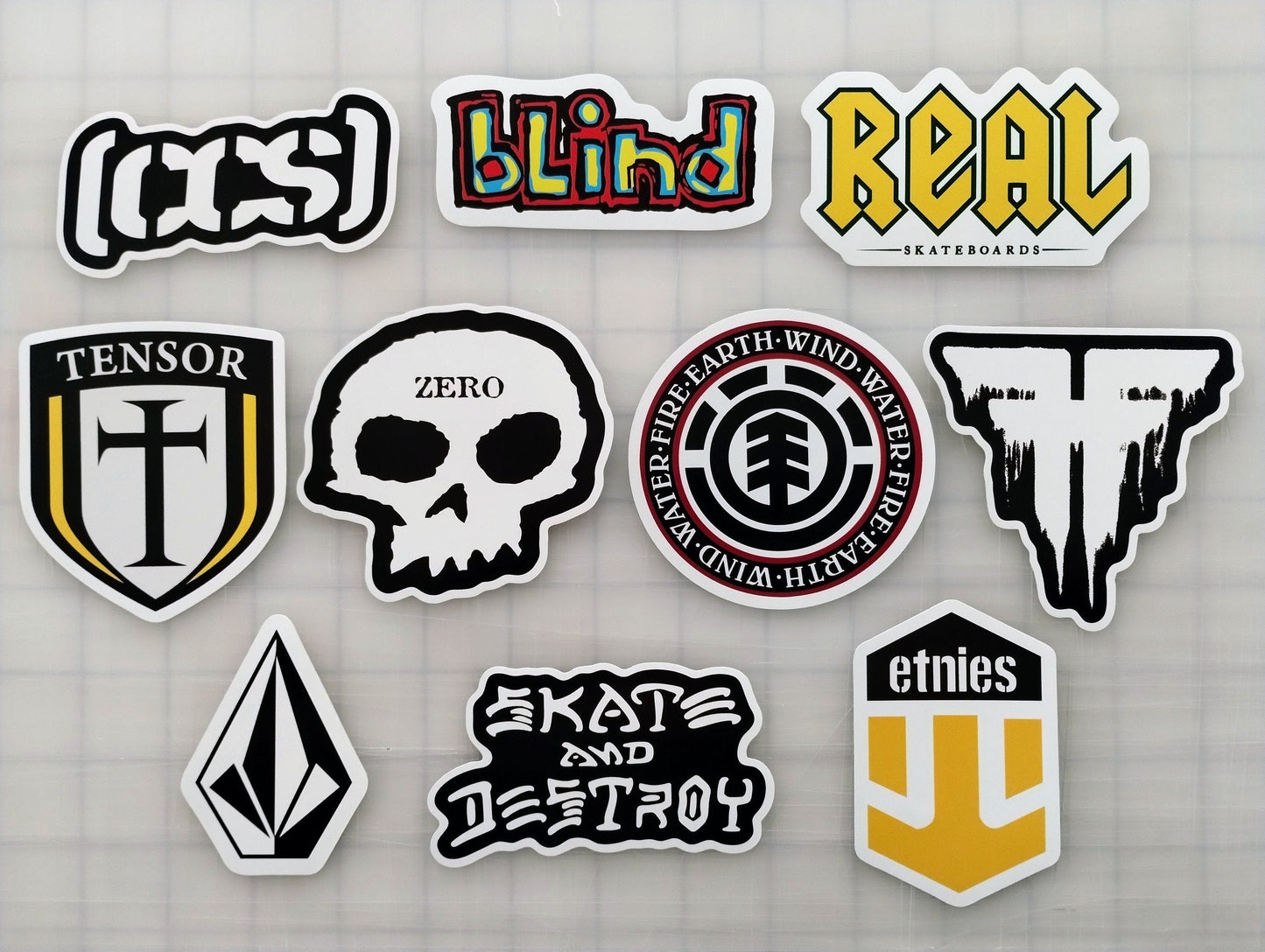 Skateboard Sticker Pack (10 Stickers) SET 6