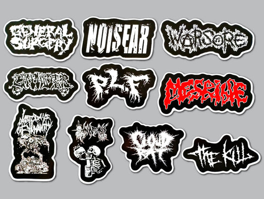 Grindcore Sticker Pack (10 Stickers) SET 5