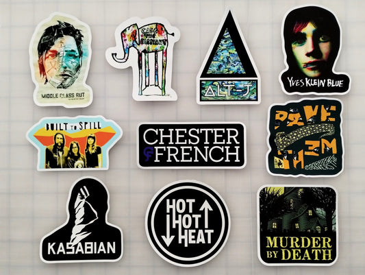 Indie Rock Sticker Pack (10 Stickers) Set 3