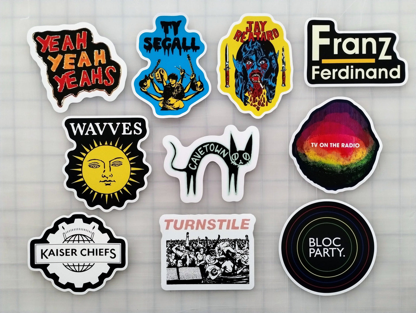 Indie Rock Sticker Pack (10 Stickers) Set 5