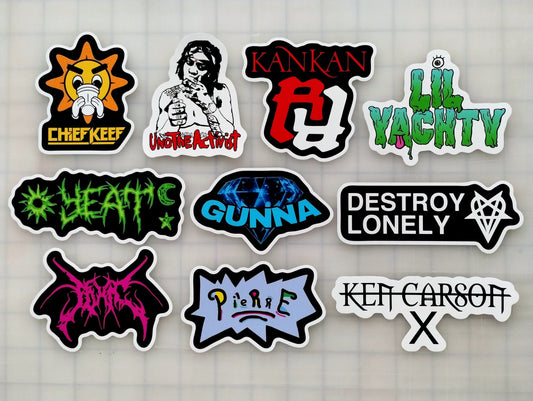 Modern Hip-Hop Sticker Pack (10 Stickers) Set 4