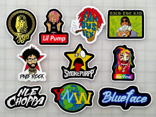 Modern Hip-Hop Sticker Pack (10 Stickers) Set 8
