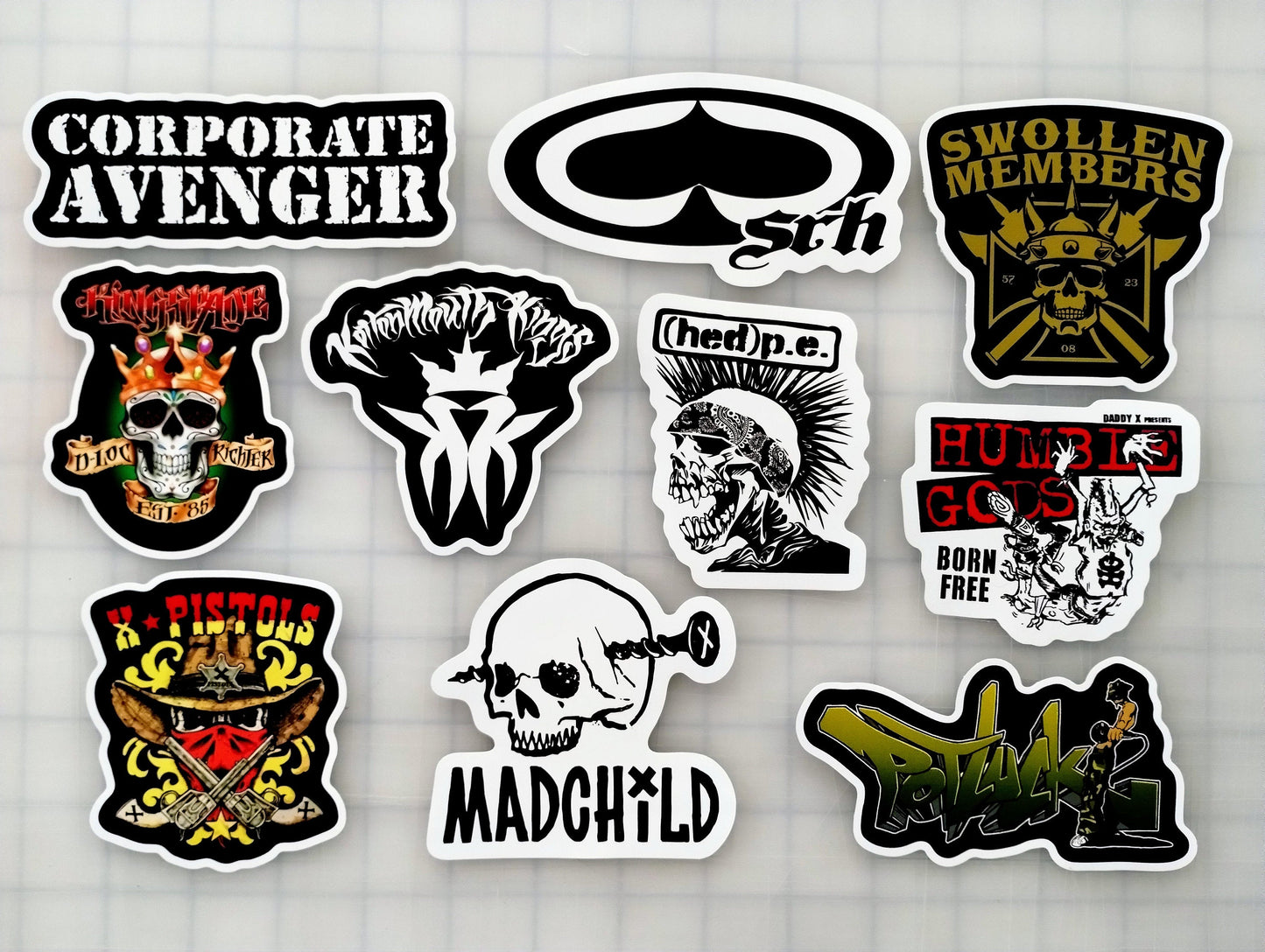 Stoner Rap / Hip Hop Sticker Pack (10 Stickers) SET 1