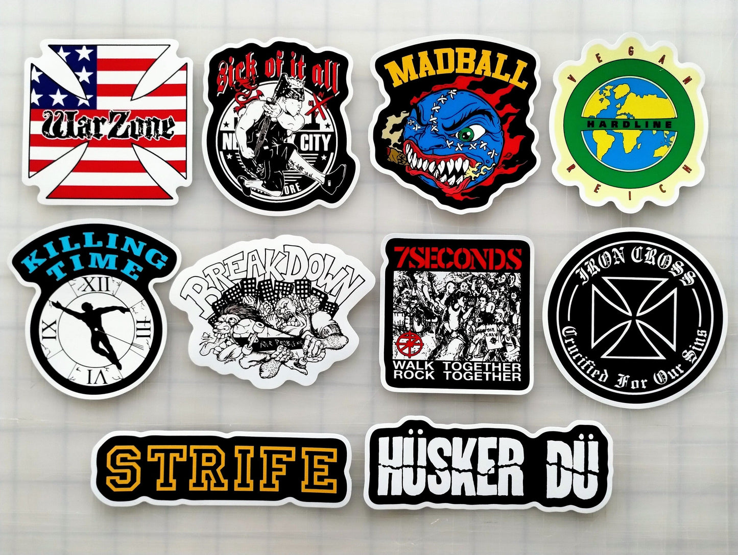 Hardcore / Punk / Metal Sticker Pack (10 Stickers) SET 4