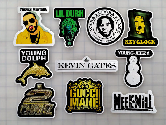 Modern Hip-Hop Sticker Pack (10 Stickers) Set 7