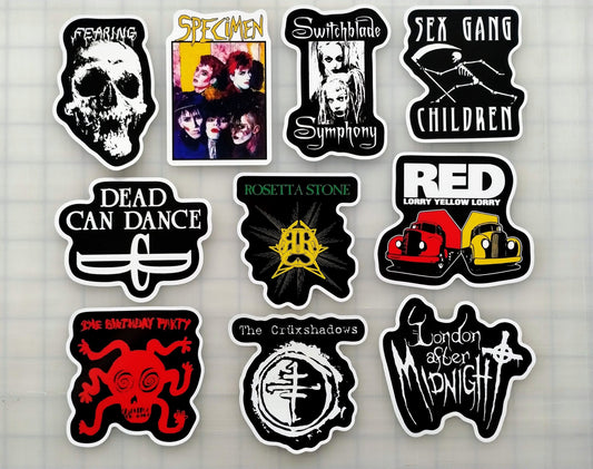 Goth / Gothic Sticker Pack (10 Stickers) SET 4