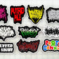 Slam Metal / Brutal Death Metal Sticker Pack (10 Stickers) SET 2