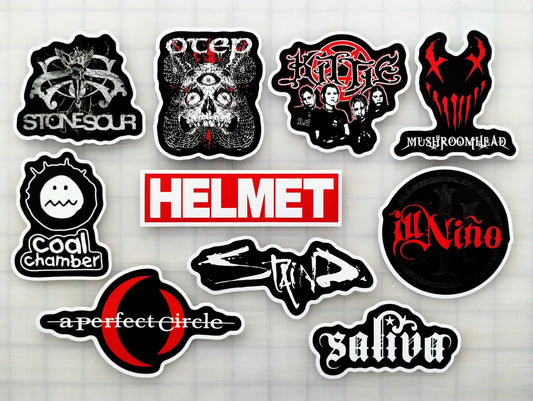 Nu Metal Sticker Pack (10 Stickers) Set 3