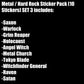 Metal / Hard Rock Sticker Pack (10 Stickers) SET 3