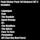 Punk Sticker Pack (10 Stickers) Set 4