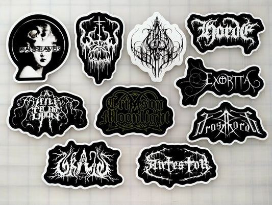 Unblack Metal / White Metal / Christian Black Metal Sticker Pack (10 Stickers) Set 1