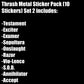 Thrash Metal Sticker Pack (10 Stickers) Set 2