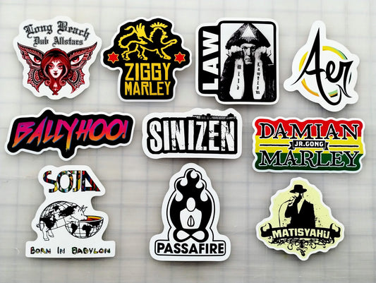 Modern Reggae Sticker Pack (10 Stickers) SET 2